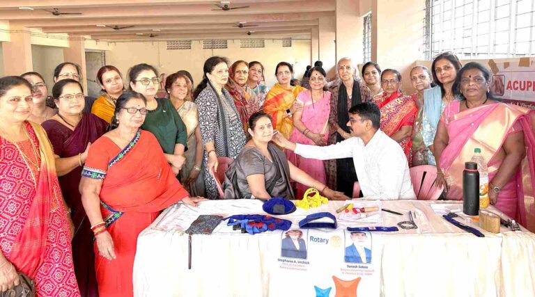 ‘रोटरी लब ऑफ प्रियदर्शनी’तर्फे एयुप्रेशर चिकित्सा शिबिरास प्रारंभ