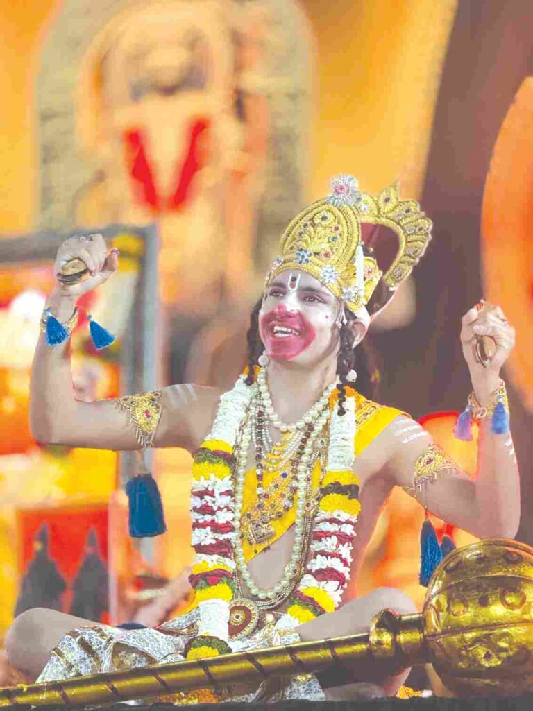 बाल हनुमान हर्षद आनेचा यांचा  अहिल्यानगर शहरामध्ये ‘डंका