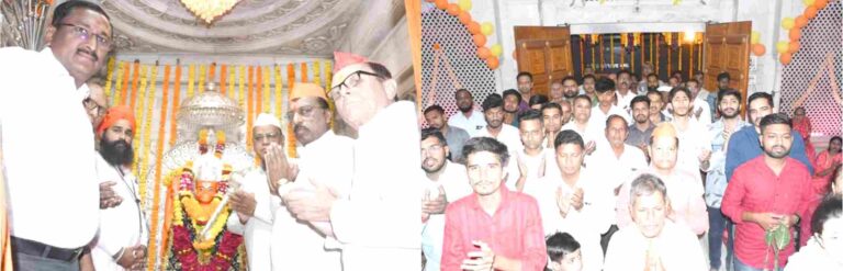 माळीवाडा येथील शनी मारुती मंदिरात विशेष महापुजा