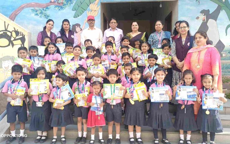 सेंट विवेकानंद प्री प्रायमरी स्कूलमध्ये  लिटिल स्टार ऑलिम्पियाड स्पर्धा उत्साहात