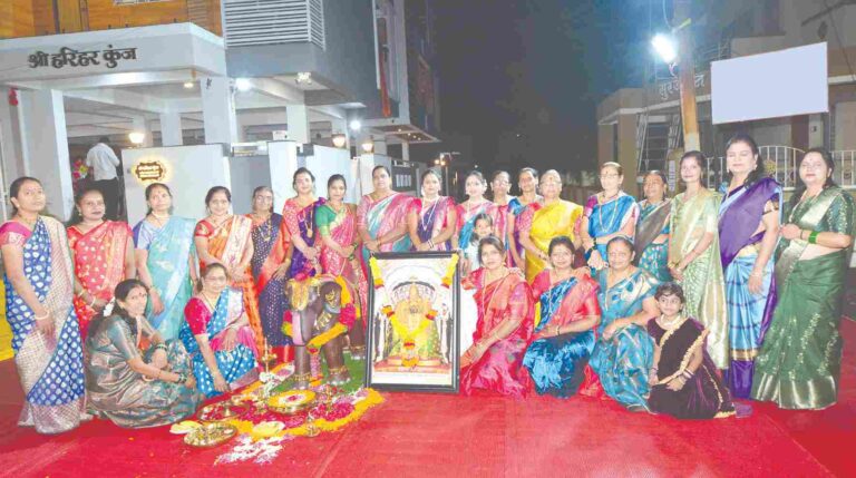 आनंदनगर परिसरात भोंडल्याचा पारंपरिक उत्सव, आदिशक्ती मंडळाचा पुढाकार; महिला शक्तीचा जागर